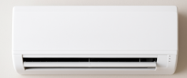 A wall mounted ductless unit